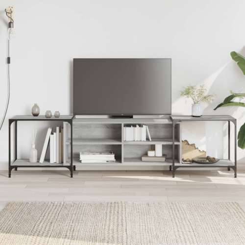 TV ormarić boja hrasta sonome 203x37x50 cm konstruirano drvo - Sivi hrast sonoma 1 203 cm Cijena