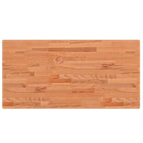 Stolna ploča 100x50x4 cm pravokutna od masivne bukovine - Smeđa 100 x 50 x 4 cm 1 Cijena