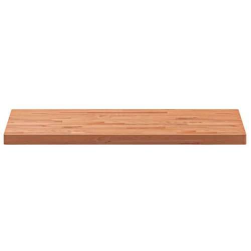 Stolna ploča 100x50x4 cm pravokutna od masivne bukovine - Smeđa 100 x 50 x 4 cm 1 Cijena