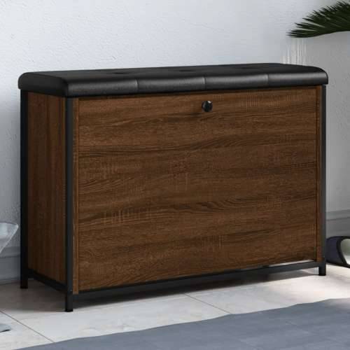 Klupa za cipele s preklopnom ladicom boja hrasta 82x32x56 cm - Smeđi hrast 82 x 32 x 56 cm Cijena