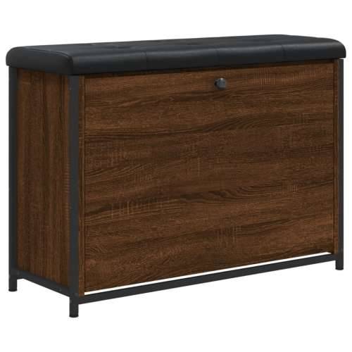 Klupa za cipele s preklopnom ladicom boja hrasta 82x32x56 cm - Smeđi hrast 82 x 32 x 56 cm Cijena