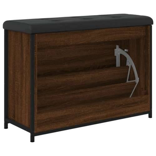 Klupa za cipele s preklopnom ladicom boja hrasta 82x32x56 cm - Smeđi hrast 82 x 32 x 56 cm Cijena