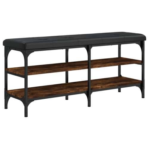 Klupa za cipele boja hrasta 102 x 32 x 47 cm konstruirano drvo - Dimljeni hrast 102 x 32 x 47 cm Cijena