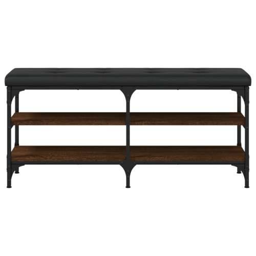 Klupa za cipele smeđa boja hrasta 102x32x47cm konstruirano drvo - Smeđi hrast 102 x 32 x 47 cm Cijena