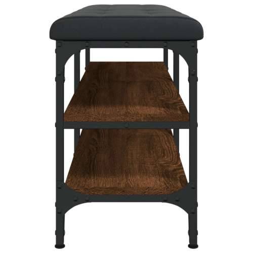 Klupa za cipele smeđa boja hrasta 102x32x47cm konstruirano drvo - Smeđi hrast 102 x 32 x 47 cm Cijena