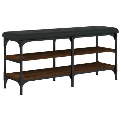 Klupa za cipele smeđa boja hrasta 102x32x47cm konstruirano drvo - Smeđi hrast 102 x 32 x 47 cm Cijena