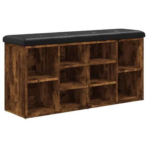Klupa za cipele boja dimljenog hrasta 102 x 32 x 50 cm drvena - Dimljeni hrast 102 x 32 x 50 cm Cijena