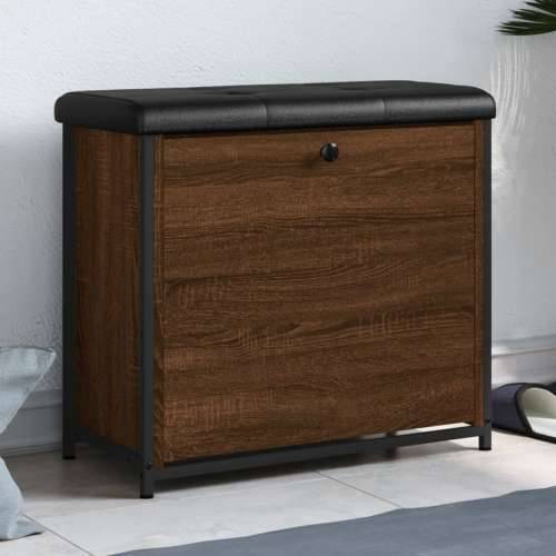 Klupa za cipele s preklopnom ladicom boja hrasta 62x32x56 cm - Smeđi hrast 62 x 32 x 56 cm Cijena