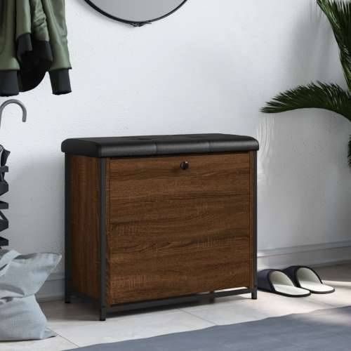 Klupa za cipele s preklopnom ladicom boja hrasta 62x32x56 cm - Smeđi hrast 62 x 32 x 56 cm Cijena
