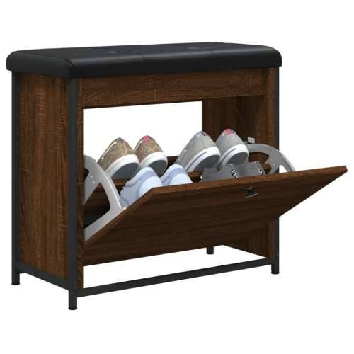 Klupa za cipele s preklopnom ladicom boja hrasta 62x32x56 cm - Smeđi hrast 62 x 32 x 56 cm Cijena