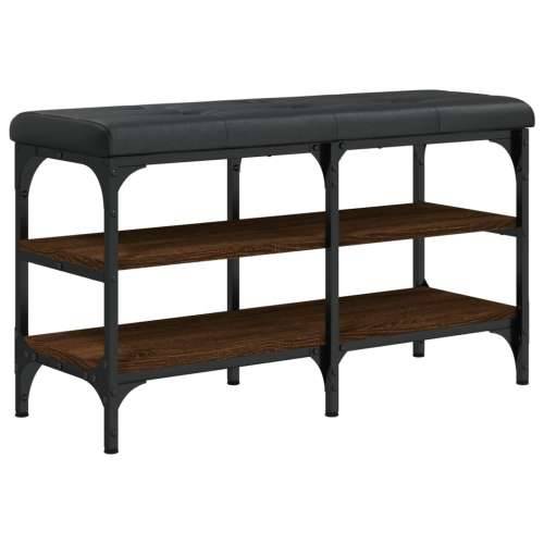 Klupa za cipele smeđa boja hrasta 82x32x47 cm konstruirano drvo - Smeđi hrast 82 x 32 x 47 cm Cijena