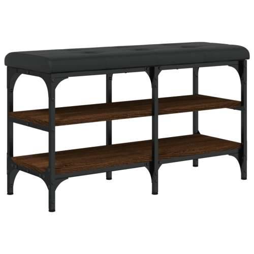 Klupa za cipele smeđa boja hrasta 82x32x47 cm konstruirano drvo - Smeđi hrast 82 x 32 x 47 cm Cijena