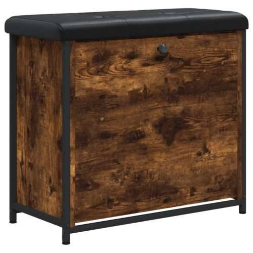 Klupa za cipele s preklopnom ladicom boja hrasta 62x32x56 cm - Dimljeni hrast 62 x 32 x 56 cm Cijena