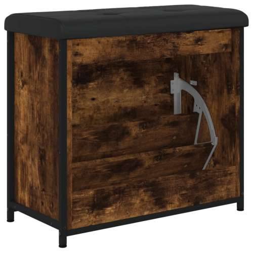 Klupa za cipele s preklopnom ladicom boja hrasta 62x32x56 cm - Dimljeni hrast 62 x 32 x 56 cm Cijena
