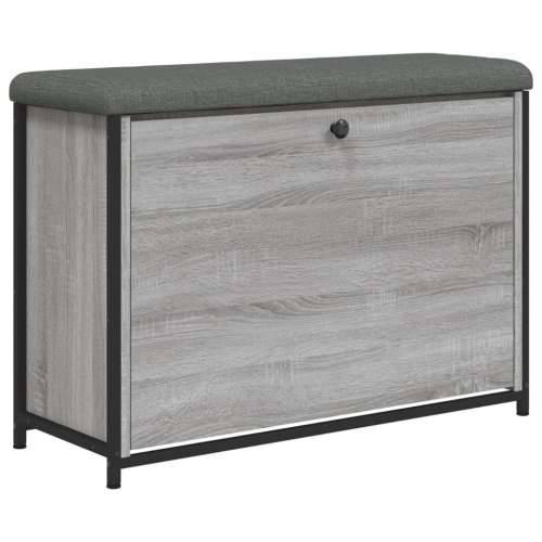 Klupa za cipele s preklopnom ladicom boja hrasta 82x32x56 cm - Sivi hrast sonoma 82 x 32 x 56 cm Cijena