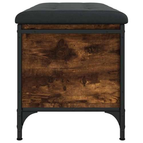 Klupa za pohranu boja hrasta 82x42x45 cm od konstruiranog drva - Dimljeni hrast 82 x 42 x 45 cm Cijena