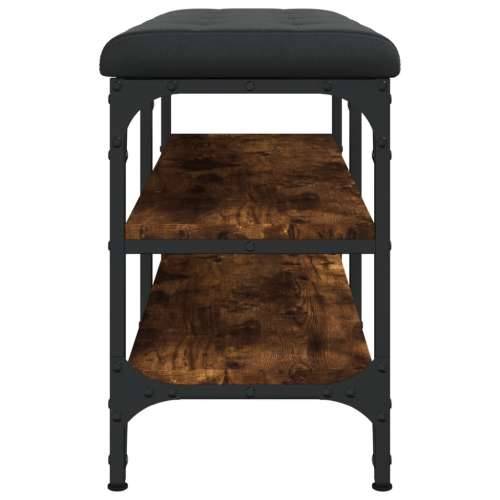 Klupa za cipele boja hrasta 82 x 32 x 47 cm konstruirano drvo Dimljeni hrast 82 x 32 x 47 cm Cijena