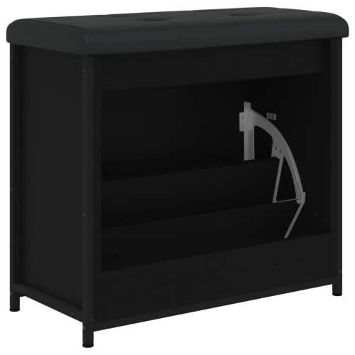 Klupa za cipele s preklopnom ladicom crna 62 x 32 x 56 cm - Crna 62 x 32 x 56 cm Cijena
