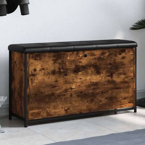 Klupa za cipele s preklopnom ladicom boja hrasta 102x32x56 cm - Dimljeni hrast 102 x 32 x 56 cm Cijena