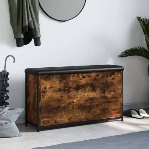 Klupa za cipele s preklopnom ladicom boja hrasta 102x32x56 cm - Dimljeni hrast 102 x 32 x 56 cm Cijena