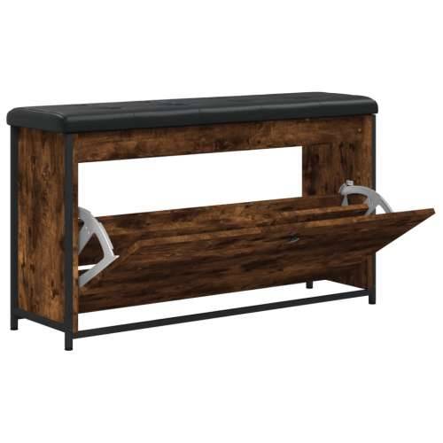 Klupa za cipele s preklopnom ladicom boja hrasta 102x32x56 cm - Dimljeni hrast 102 x 32 x 56 cm Cijena