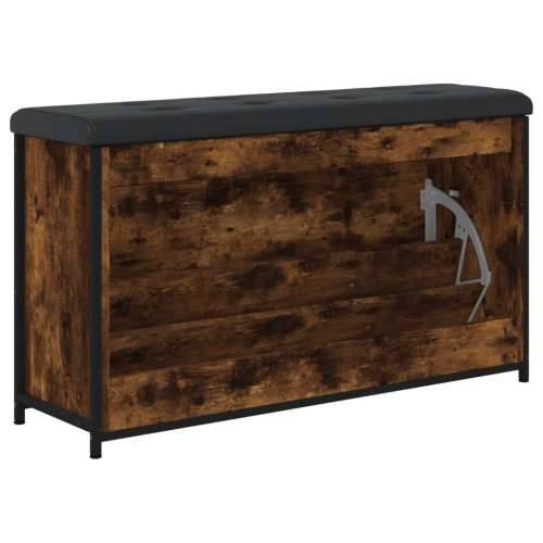 Klupa za cipele s preklopnom ladicom boja hrasta 102x32x56 cm - Dimljeni hrast 102 x 32 x 56 cm Cijena