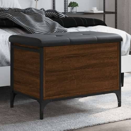 Klupa za pohranu boja hrasta 62x42x45 cm od konstruiranog drva - Smeđi hrast 62 x 42 x 45 cm Cijena