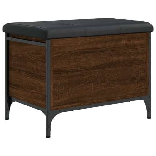 Klupa za pohranu boja hrasta 62x42x45 cm od konstruiranog drva - Smeđi hrast 62 x 42 x 45 cm Cijena
