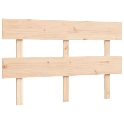 Okvir kreveta s uzglavljem 140 x 190 cm od masivnog drva - Prirodna 140 x 190 cm Nisko Cijena