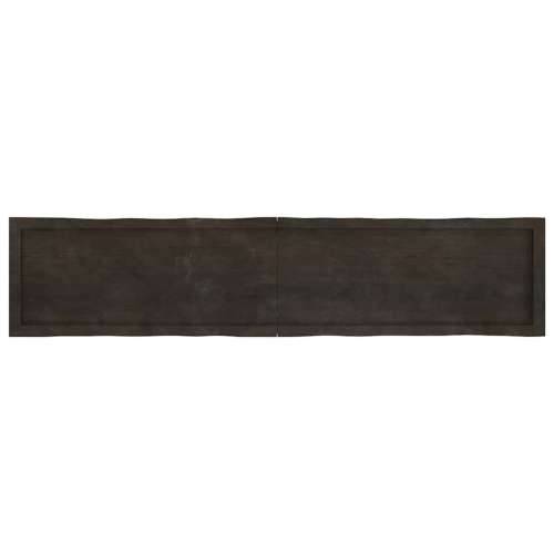 Stolna ploča tamnosmeđa 180 x 40 x (2-4) cm obrađena hrastovina - Tamno smeđa 180 x 40 x 4 cm 1 Cijena