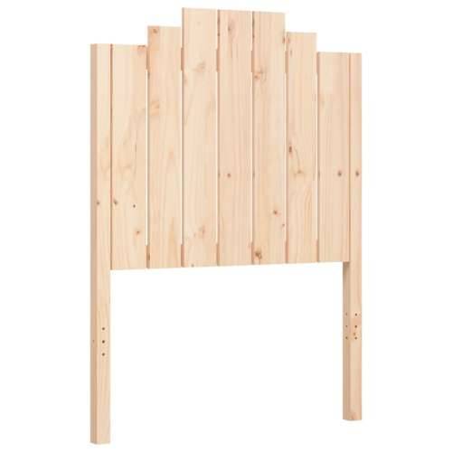 Okvir kreveta s uzglavljem mali jednokrevetni masivno drvo - Prirodna 75 x 190 cm Cijena