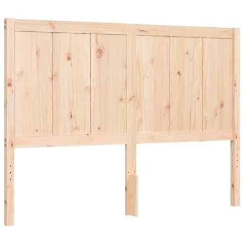 Okvir za krevet s uzglavljem 140x200 cm od masivnog drva - Prirodna 140 x 200 cm Cijena