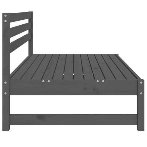 Srednja vrtna sofa siva 120 x 80 cm od masivne borovine - Siva boja bora 1 srednja sofa Cijena