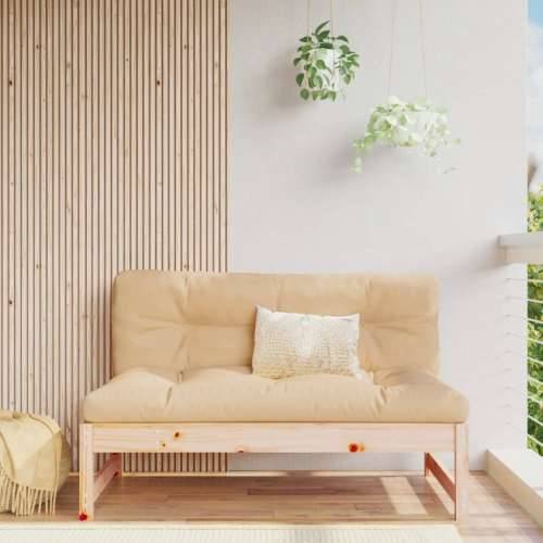 Srednja vrtna sofa 120 x 80 cm od masivne borovine Prirodna boja bora 1 srednja sofa Cijena