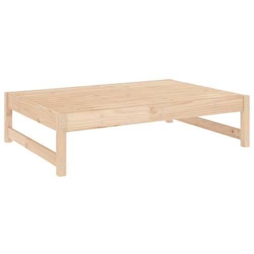 Vrtni tabure 120 x 80 cm od masivne borovine - Prirodna boja bora 1 naslon za noge Cijena