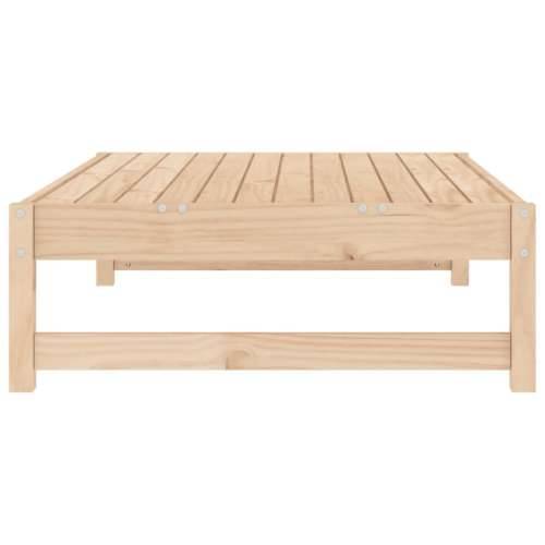 Vrtni tabure 120 x 80 cm od masivne borovine - Prirodna boja bora 1 naslon za noge Cijena