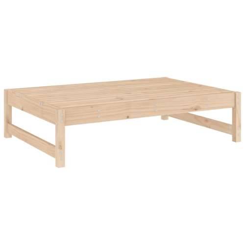 Vrtni tabure 120 x 80 cm od masivne borovine - Prirodna boja bora 1 naslon za noge Cijena