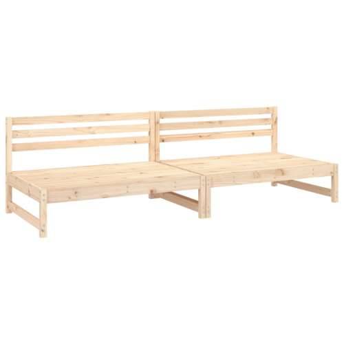Srednja vrtne sofe 2 kom 120 x 80 cm od masivne borovine - Prirodna boja bora 1 Srednja sofa (2 kom) Cijena
