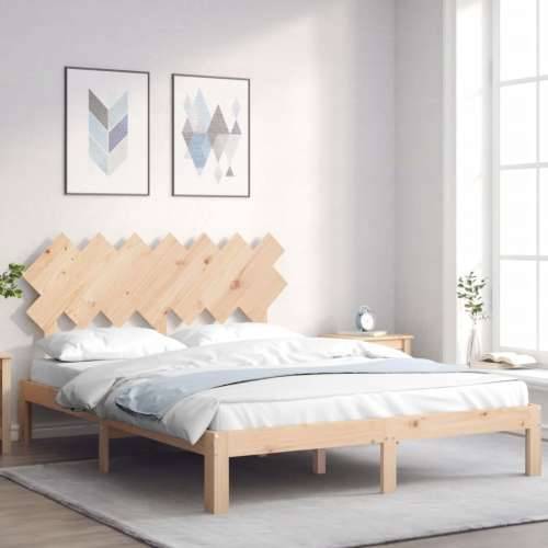 Okvir kreveta bez madraca 140 x 190 cm od masivne borovine - Prirodna 140 x 190 cm Cijena