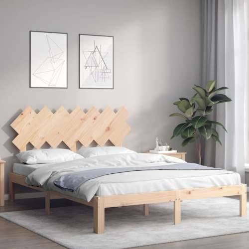Okvir kreveta bez madraca 140 x 190 cm od masivne borovine - Prirodna 140 x 190 cm Cijena