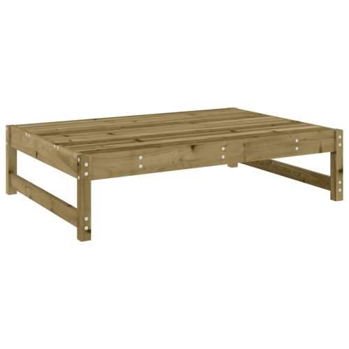 Vrtni tabure 120 x 80 cm od impregnirane borovine - Prirodno impregnirano 1 naslon za noge Cijena