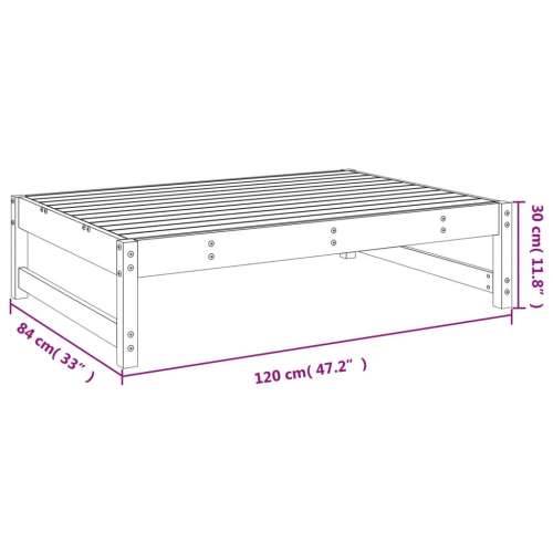 Vrtni tabure 120 x 80 cm od impregnirane borovine - Prirodno impregnirano 1 naslon za noge Cijena