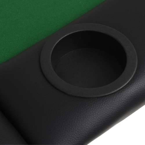 Sklopivi trodijelni stol za poker za 9 igrača ovalni zeleni Cijena