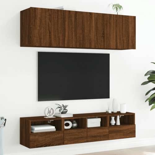 Zidni TV ormarići 2 kom smeđa boja hrasta 40x30x30 cm drveni - Smeđi hrast 2 40 cm Cijena