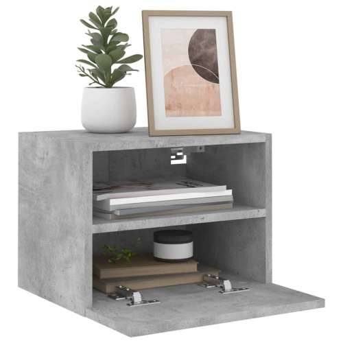 Zidni TV ormarić siva boja betona 40x30x30 cm konstruirano drvo - Beton siva 1 40 cm Cijena