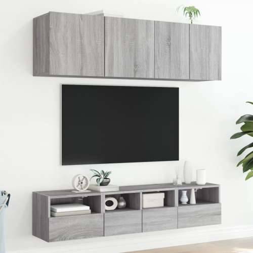 Zidni TV ormarić siva boja hrasta 40x30x30 cm konstruirano drvo - Sivi hrast sonoma 1 40 cm Cijena