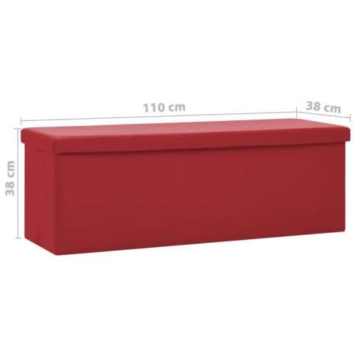 Sklopivi klupa za pohranu crvena boja vina PVC - boja crnog vina Cijena