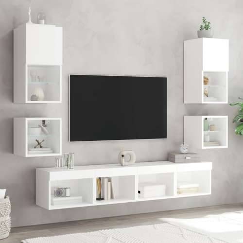 Zidni TV ormarić s LED svjetlima bijeli 30 x 28,5 x 30 cm - Bijela 1 30 cm Cijena