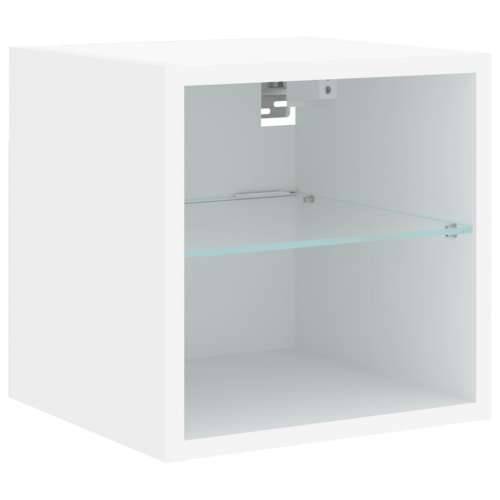 Zidni TV ormarić s LED svjetlima bijeli 30 x 28,5 x 30 cm - Bijela 1 30 cm Cijena
