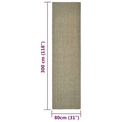 Tepih od sisala za grebanje smeđesivi 80x300 cm Cijena